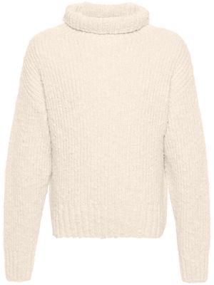 AMI Paris drop-shoulder ribbed jumper - Neutrals