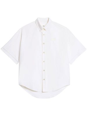 AMI Paris embroidered-logo button-down shirt - White