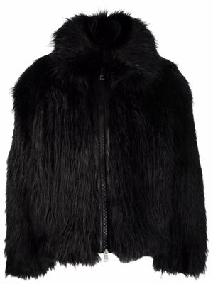AMI Paris faux-fur padded jacket - Black