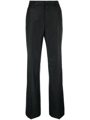AMI Paris felted wool flared trousers - 055 -BLACK