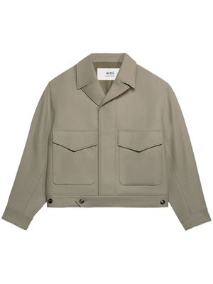 AMI Paris flap-pocket long-sleeve jacket - Neutrals