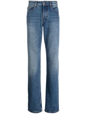 AMI Paris front-fastening straight-leg jeans - Blue