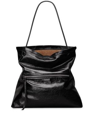 AMI Paris Grocery tote bag - Black