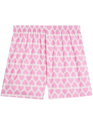 AMI Paris hear-print boxer shorts - Pink