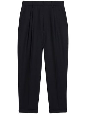 AMI Paris high waist cropped trousers - Black