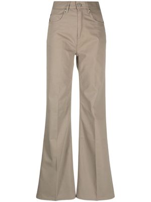 AMI Paris high-waist flared trousers - 263 CLAY