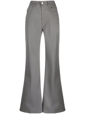 AMI Paris high-waist flared trousers - Grey