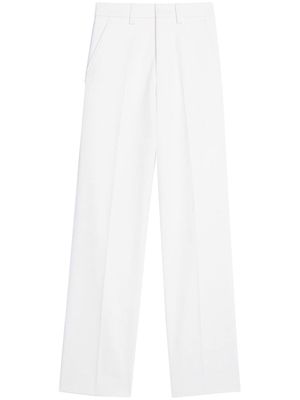 AMI Paris high-waist straight-leg trousers - White