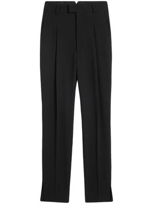 AMI Paris high-waist tapered-leg trousers - Black