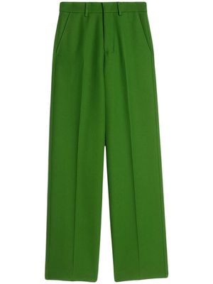 AMI Paris high waist wool trousers - Green