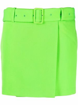 AMI Paris high-waisted belted miniskirt - Green