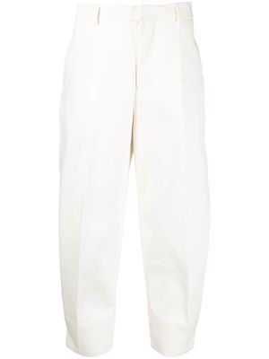 AMI Paris high-waisted cropped trousers - White