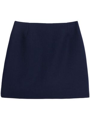 AMI Paris high-waisted wool mini skirt - Blue