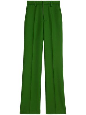 AMI Paris high-waisted wool trousers - Green