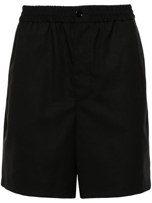 AMI Paris interwoven wool shorts - Black