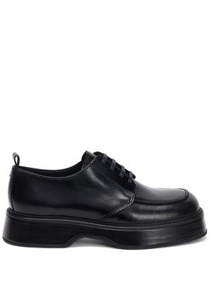AMI Paris lace-up leather loafers - Black