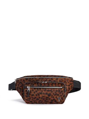 AMI Paris leopard-print belt bag - 202