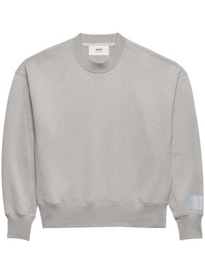 AMI Paris logo-appliquÃ© sweatshirt - Grey