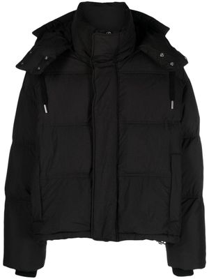 AMI Paris logo-appliqué puffer jacket - Black
