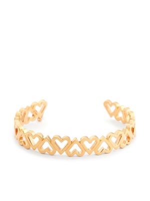 AMI Paris logo-charm chain-link bracelet - Gold