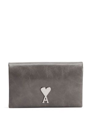 AMI Paris logo-plaque shoulder bag - Grey