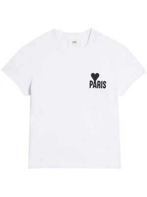 AMI Paris logo-print T-shirt - White