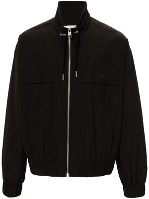 AMI Paris logo-print zip-up windbreaker - Black