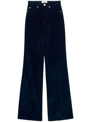 AMI Paris long-length flared trousers - Blue