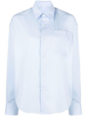 AMI Paris long-sleeve cotton shirt - Blue