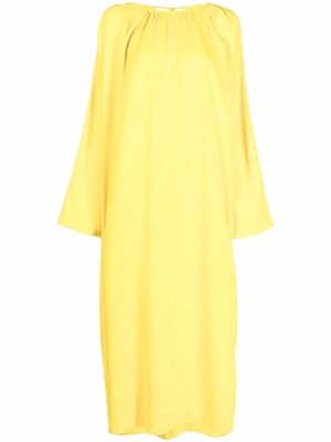 AMI Paris long-sleeve shift dress - Yellow