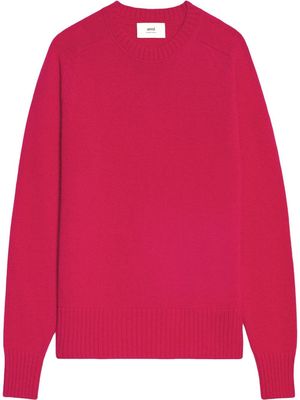 AMI Paris long-sleeved wool jumper - Red