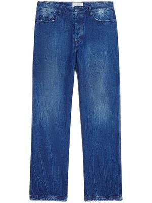 AMI Paris low-rise straight-leg jeans - Blue