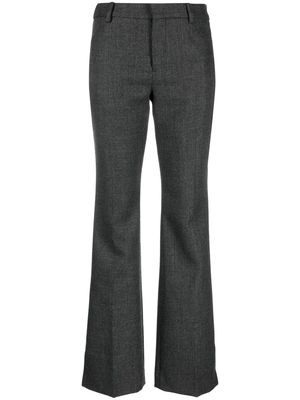 AMI Paris mid-rise flared trousers - Grey