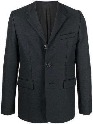 AMI Paris notched lapels single-breasted blazer - Black