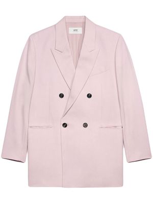 AMI Paris oversize double-breasted blazer - Pink