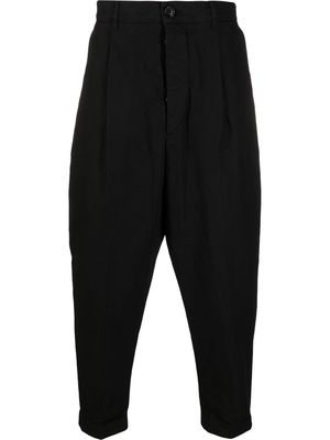 AMI Paris oversized carrot-fit trousers - Black