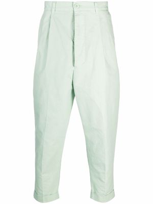 AMI Paris oversized carrot-fit trousers - Green
