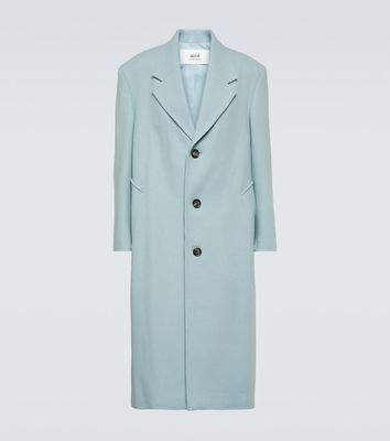 Ami Paris Oversized wool-blend gabardine coat