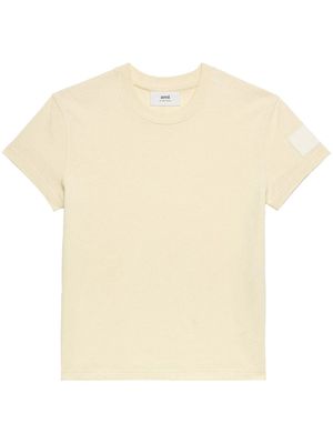 AMI Paris patch cotton T-Shirt - Neutrals