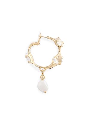 AMI Paris pearl drop earrings - Gold