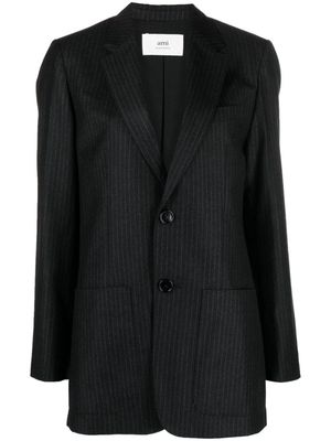 AMI Paris pinstripe-pattern wool blazer - Black