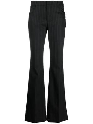 AMI Paris pinstriped flared trousers - Black