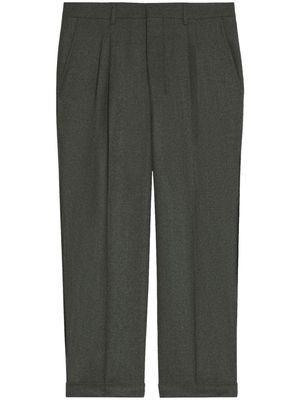 AMI Paris pleated tapered trousers - Grey