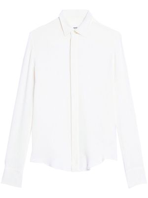 AMI Paris point-collar silk shirt - White