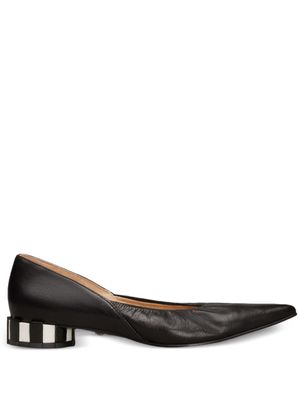 AMI Paris pointed-toe leather pumps - Black