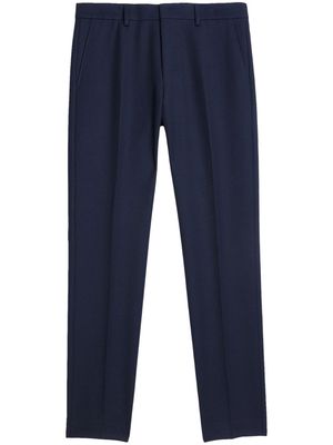 AMI Paris pressed-center cropped trousers - Blue