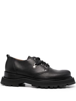 AMI Paris round-toe leather derby shoes - Black