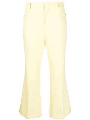 AMI Paris short flared trousers - Yellow