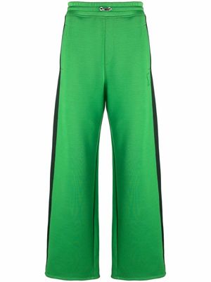 AMI Paris side-stripe track pants - Green