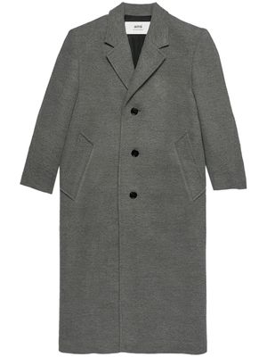 AMI Paris single-breasted coat - Grey